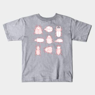 Red bugs and beetles Kids T-Shirt